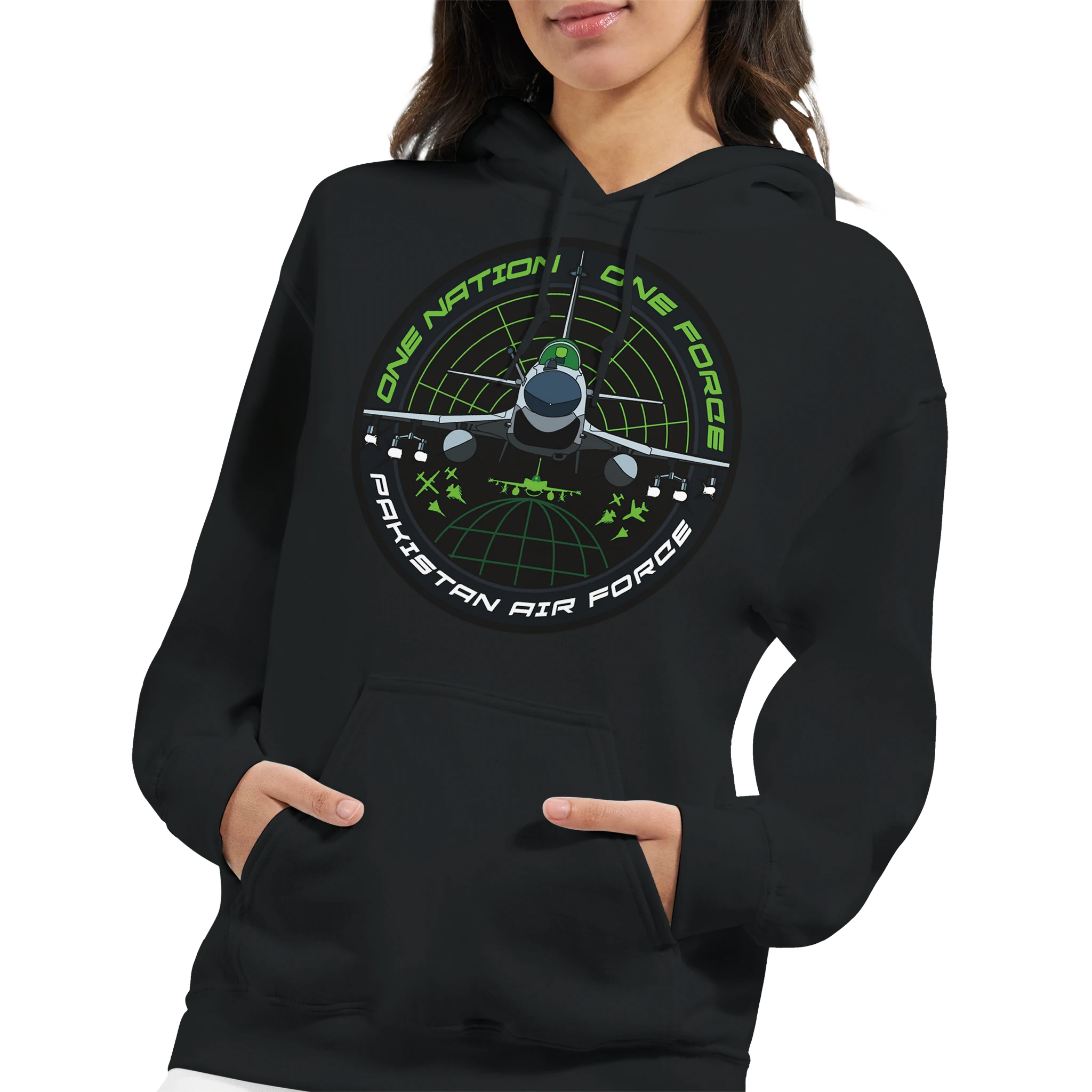 J-10C Front, Classic Unisex Pullover Hoodie | Gildan® 18500