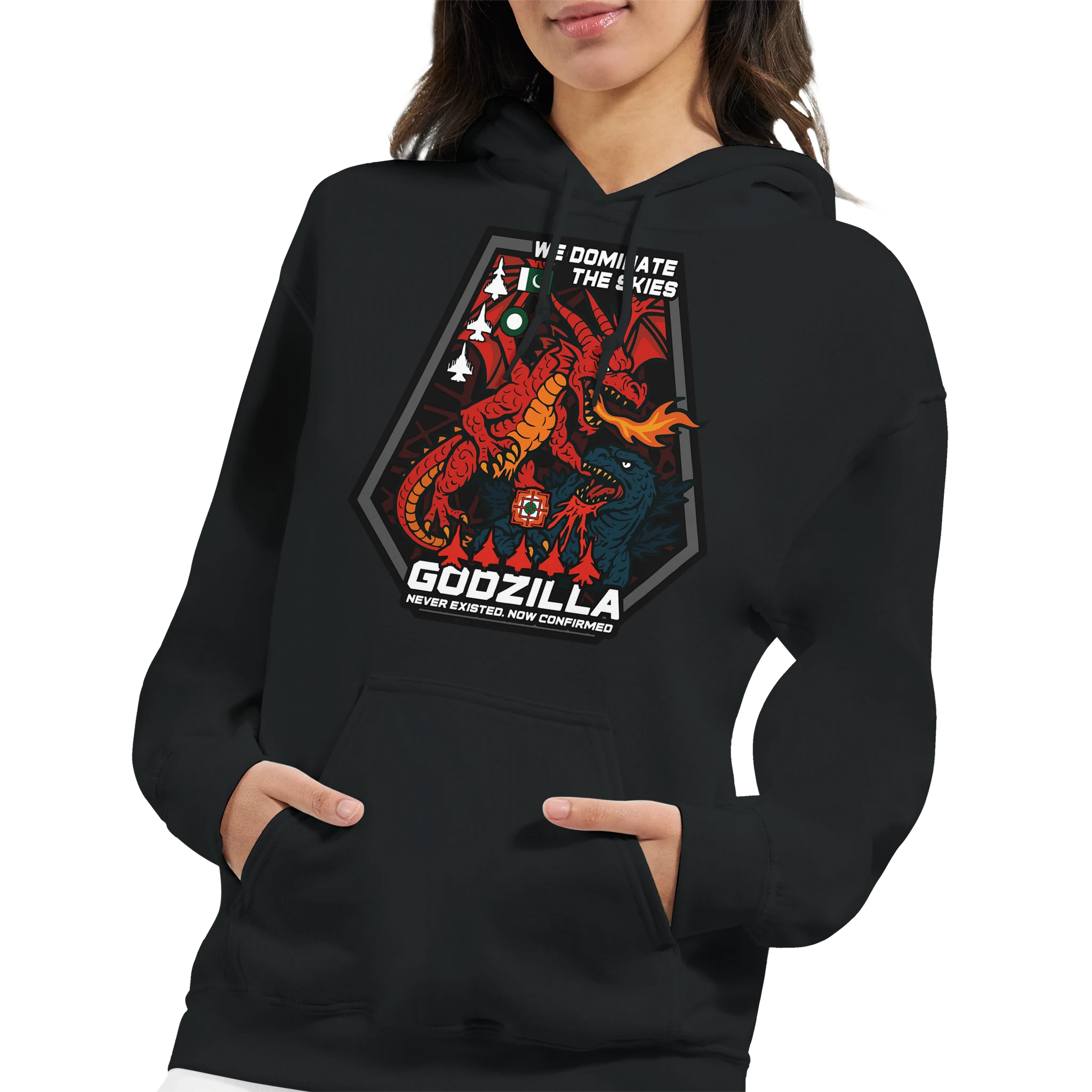 Dragon Owns Godzilla, Classic Unisex Pullover Hoodie | Gildan® 18500